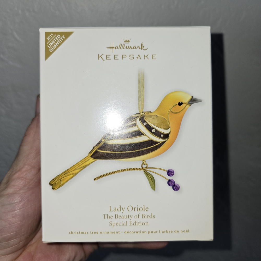 Hallmark Keepsake Lady Oriole Ornament - Yellow and Black